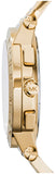 Buy Shop Michael Kors Wyatt Chronograph White Dial Gold Steel Strap Watch For Women - MK5933 USA Online