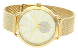 Buy Shop Michael Kors Portia Gold Dial Gold Mesh Bracelet Watch for Women - MK3844 USA Online