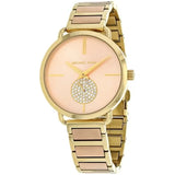 Buy Shop Michael Kors Portia Rose Gold Dial Two Tone Steel Strap Watch for Women - MK3706 USA Online