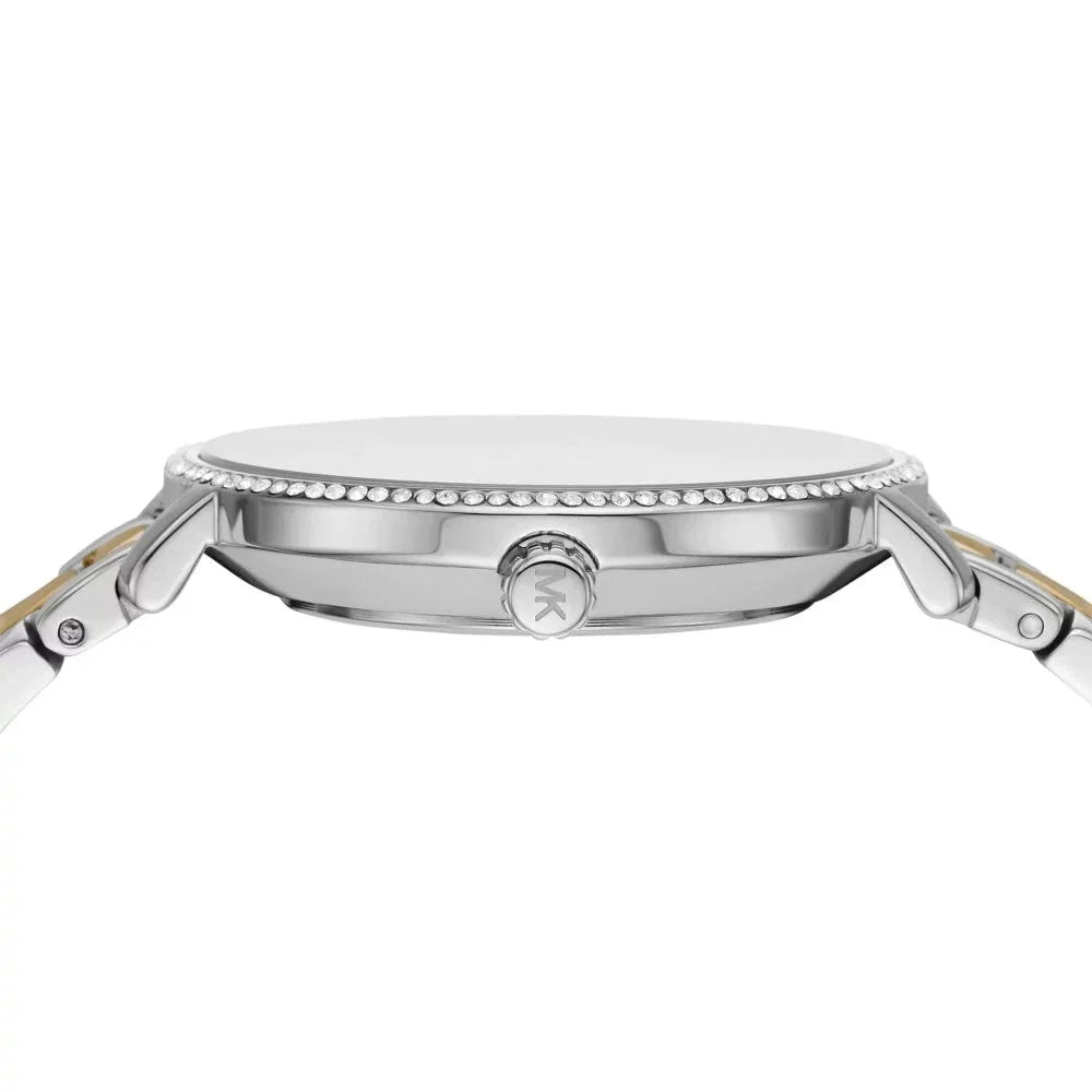 Buy Shop Michael Kors Pyper Quartz Silver Dial Two Tone Steel Strap Watch For Women - MK1041 USA Online