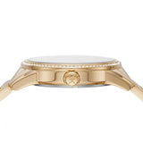 Buy Shop Michael Kors Ritz Pave Crystals Gold Dial Gold Steel Strap Watch for Women - MK6862 USA Online