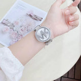 Buy Shop Michael Kors Parker Quartz Silver Dial Silver Steel Strap Watch For Women - MK6658 USA Online