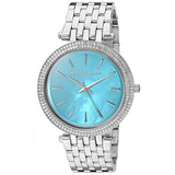 Buy Shop Michael Kors Darci Mother of Pearl Blue Dial Silver Steel Strap Watch for Women - MK3515 USA Online