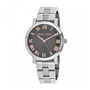 Buy Shop Michael Kors Norie Grey Dial Silver Stainless Steel Strap Watch for Women - MK3559 USA Online