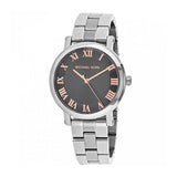 Buy Shop Michael Kors Norie Grey Dial Silver Stainless Steel Strap Watch for Women - MK3559 USA Online