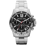 Buy Shop Michael Kors Everest Chronograph Black Dial Silver Steel Strap Watch For Women - MK5753 USA Online