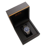 Buy Shop Mido Baroncelli II Automatic Blue Dial Silver Steel Strap Watch For Men - M8600.4.15.1 USA Online