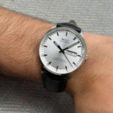 Buy Shop Mido Comander II Automatic Chronometer Silver Dial Black Leather Strap Watch For Men - M021.431.16.031.00 USA Online
