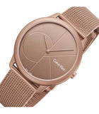Buy Shop Calvin Klein Minimal Quartz Pink Gold Dial Pink Gold Mesh Bracelet Watch for Men - K3M11TFK USA Online