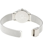 Buy Shop Calvin Klein Minimal Grey Dial Silver Mesh Bracelet Watch for Women - K3M53154 USA Online