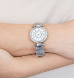 Buy Shop Guess Muse Quartz White Dial Silver Steel Strap Watch For Women - W1008l1 USA Online