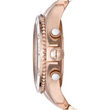 Buy Shop Marc Jacobs Rock Chronograph Rose Gold Dial Rose Gold Steel Strap Watch for Women - MBM3156 USA Online