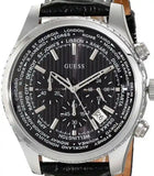 Buy Shop Guess Persuit Multifunction Black Dial Black Leather Strap Watch for Men - W0500G2 USA Online