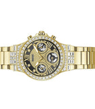 Buy Shop Guess Moonlight Diamonds Gold Dial Gold Steel Strap Watch for Women - GW0320L5 USA Online