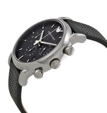 Buy Shop Emporio Armani Luigi Chronograph Quartz Grey Dial Grey Leather Strap Watch For Men - AR1735 USA Online