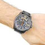 Buy Shop Diesel Mega Chief Chronograph Grey Dial Grey Steel Strap Watch For Men - DZ4421 USA Online