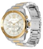 Buy Shop Michael Kors Brecken Chronograph White Dial Two Tone Steel Strap Watch For Men - MK9064 USA Online