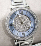 Buy Shop Michael Kors Caitlin Crystal Dial Silver Steel Strap Watch for Women - MK3331 USA Online