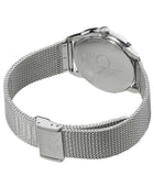 Buy Shop Calvin Klein Minimal White Dial Silver Mesh Bracelet Watch for Women - K3M2212Y USA Online