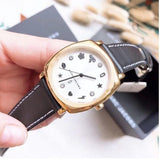 Buy Shop Marc Jacobs Mandy White Dial Black Leather Strap Watch for Women - MJ1564 USA Online