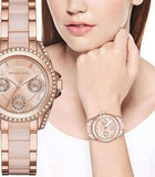 Buy Shop Michael Kors Blair Rose Gold Dial Two Tone Steel Strap Watch for Women - MK6175 USA Online