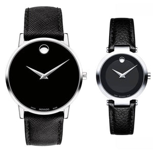 Buy Shop Movado Museum Classic Black Dial Black Leather Strap Watch for Men - 0607194 USA Online