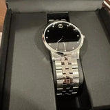 Buy Shop Movado Museum Classic Diamonds Black Dial Silver Steel Strap Watch for Men - 0607201 USA Online