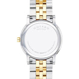 Buy Shop Movado Museum Classic Diamonds Black Dial Two Tone Steel Strap Watch for Men - 0607202 USA Online