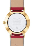 Buy Shop Coach Perry Red Dial Red Leather Strap Watch for Women - 14503852 USA Online