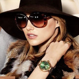 Buy Shop Michael Kors Skylar Green Dial Gold Steel Strap Watch for Women - MK6065 USA Online