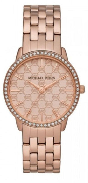Buy Shop Michael Kors Argyle Quartz Rose Gold Dial Rose Gold Steel Strap Watch For Women - MK3156 USA Online