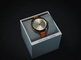 Buy Shop Michael Kors Runway Quartz Gold Dial Orange Leather Strap Watch For Women - MK2275 USA Online
