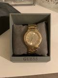 Buy Shop Guess Madison Diamonds Gold Dial Gold Steel Strap Watch for Women - W0637L2 USA Online