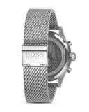 Hugo Boss Jet Chronograph Grey Dial Silver Mesh Bracelet Watch for Men - 1513440