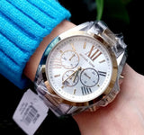 Buy Shop Michael Kors Bradshaw Silver Dial Two Tone Steel Strap Watch for Women - MK5627 USA Online