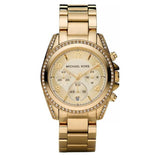 Buy Shop Michael Kors Runway Gold Dial Gold Steel Strap Watch for Women - MK5166 USA Online