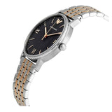 Buy Shop Emporio Armani Kappa Quartz Black Dial Two Tone Mesh Bracelet Watch For Men - AR11228 USA Online