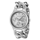 Buy Shop Michael Kors Runway Twist Silver Dial Silver Stainless Steel Strap Watch for Women - MK3149 USA Online