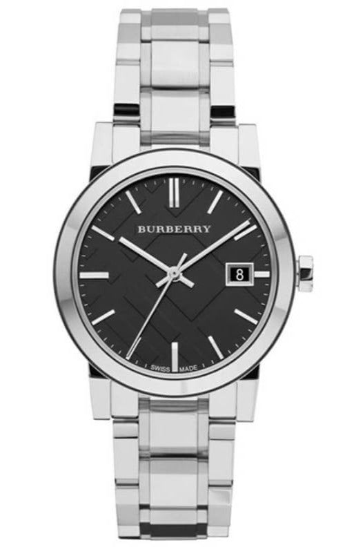 Buy Shop Burberry The City Black Dial Silver Stainless Steel Strap Watch for Women - BU9001 USA Online