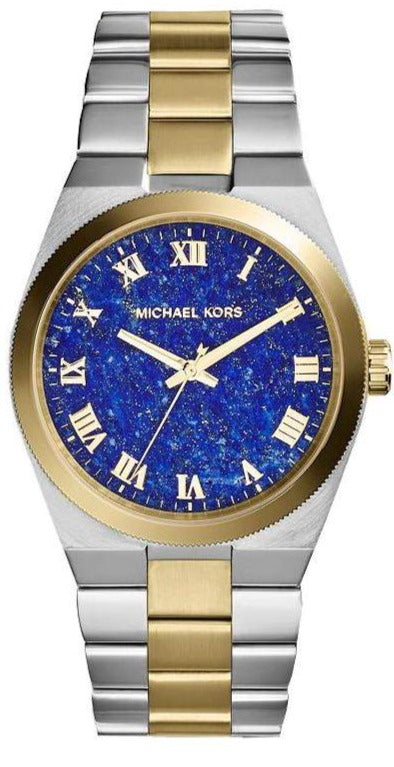 Buy Shop Michael Kors Channing Blue Dial Two Tone Steel Strap Watch For Women - MK5893 USA Online