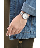 Buy Shop Fossil Jacqueline White Dial Silver Steel Strap Watch for Women - ES3545 USA Online