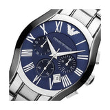 Buy Shop Emporio Armani Classic Blue Dial Silver Steel Strap Watch For Men - AR1635 USA Online