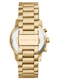 Buy Shop Michael Kors Cooper Chronograph White Dial Gold Steel Strap Watch For Women - MK5916 USA Online