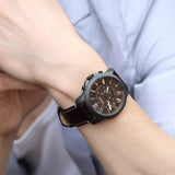 Buy Shop Fossil Grant Chronograph Brown Dial Brown Leather Strap Watch for Men - FS5088 USA Online