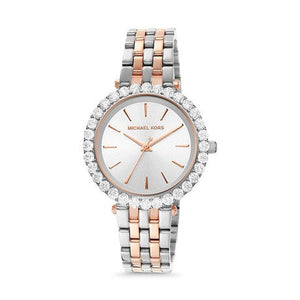 Buy Shop Michael Kors Darci Quartz Silver Dial Two Tone Steel Strap Watch For Women - MK4515 USA Online