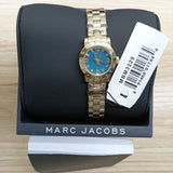 Buy Shop Marc Jacobs Amy Dinky Blue Dial Gold Steel Strap Watch for Women - MBM3229 USA Online