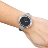Buy Shop Calvin Klein Impetuous Black Dial Silver Steel Strap Watch for Women - K4F2N111 USA Online