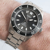 Buy Shop Seiko Prospex 1965 Modern Re Interpretation Automatic Black Dial Silver Steel Strap Watch For Men - SPB143J1 USA Online