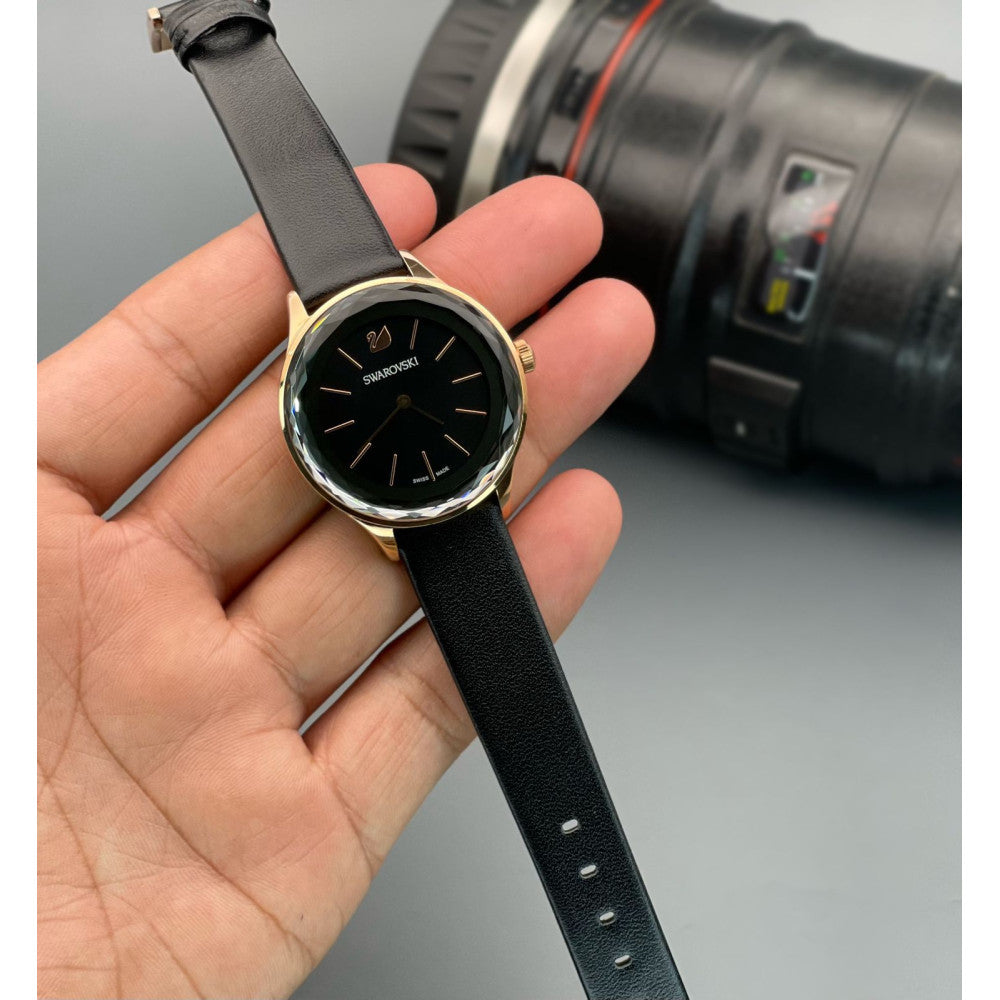 Buy Shop Swarovski Octea Nova Grey Dial Grey Leather Strap Watch for Women - 5295358 USA Online