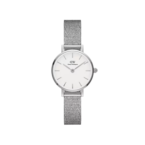 Buy Shop Daniel Wellington Classic Petite Sterling White Dial Silver Mesh Bracelet Watch for Women - DW00100442 USA Online